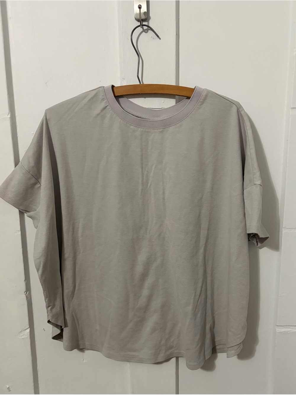 Jena espace merveilleux grey back-tape dolman blouse